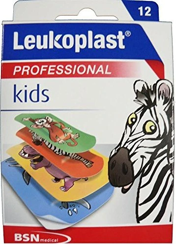 BSN medical Leukoplast kids Wundverband Mix Strips, 12 Stück (verschiedene Größen)