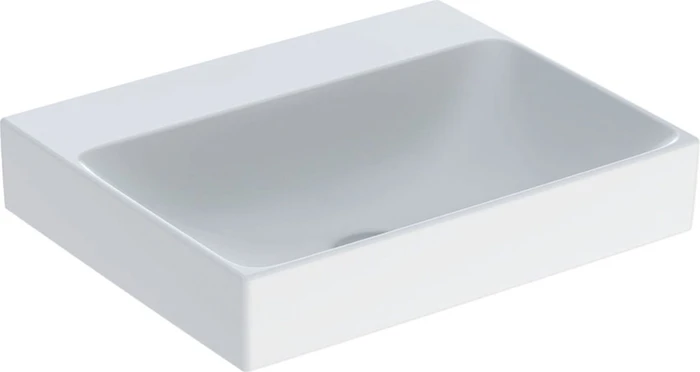 Geberit ONE Handwaschbecken Abgang vertikal 50cm, ohne Hahnloch, weiß/KeraTect