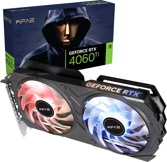 KFA2 GeForce RTX 4060 Ti EX, 8GB GDDR6, HDMI, 3x DP