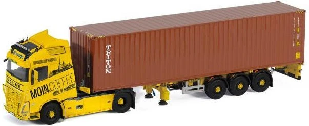 Herpa Volvo FH Gl. XL 20 Container-Sattelzug acargo MoinCoffee/Triton