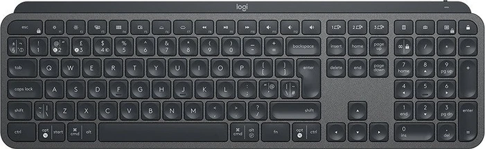 Logitech MX Keys, schwarz, USB/Bluetooth, UK