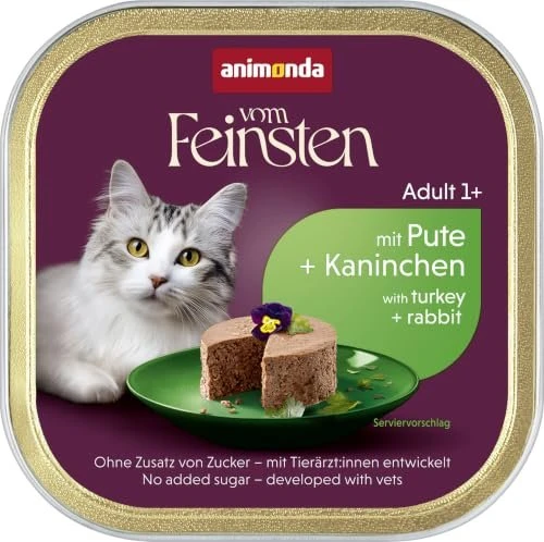animonda Vom Feinsten Adult Pute + Kaninchen, 3.20kg (32x 100g)
