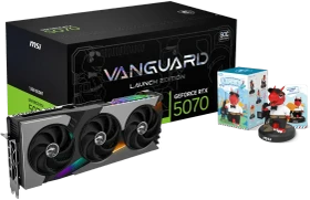 MSI GeForce RTX 5070 12G Vanguard SOC Launch Edition, G5070-12VGSL, 12GB GDDR7, HDMI, 3x DP