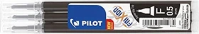 Pilot FriXion Point BLS-FRP5-B-S3 Rollerballmine RB 0.5mm schwarz, 3er-Pack
