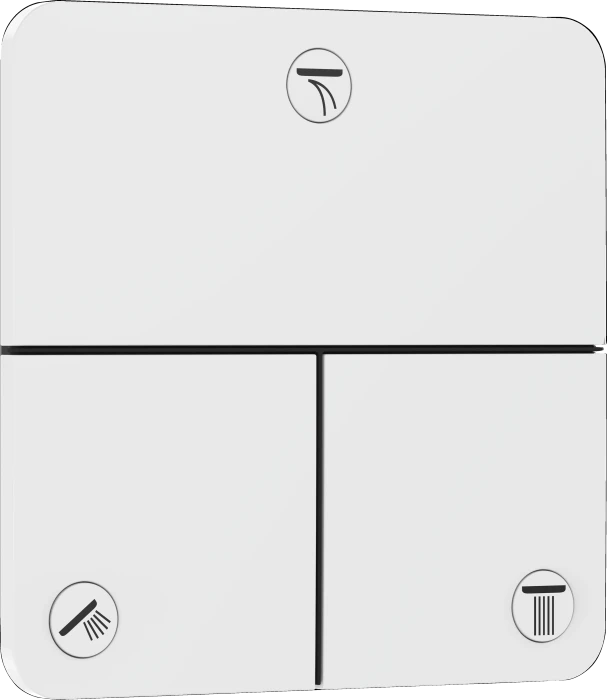 Hansgrohe ShowerSelect Comfort Q Ventil Unterputz für 3 Verbraucher mattweiß