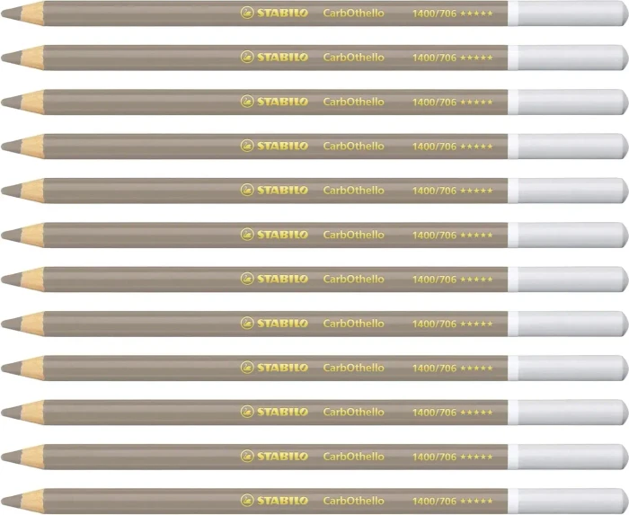 STABILO CarbOthello Kreidestift warmgrau 4w, 12er-Pack