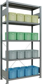 Schulte Lagertechnik Multiplus 250 Schwerlastregal 100x200x40cm verzinkt