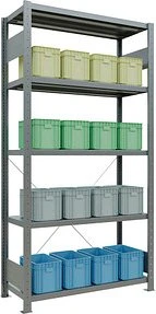 Schulte Lagertechnik Multiplus 250 Schwerlastregal 100x200x40cm verzinkt