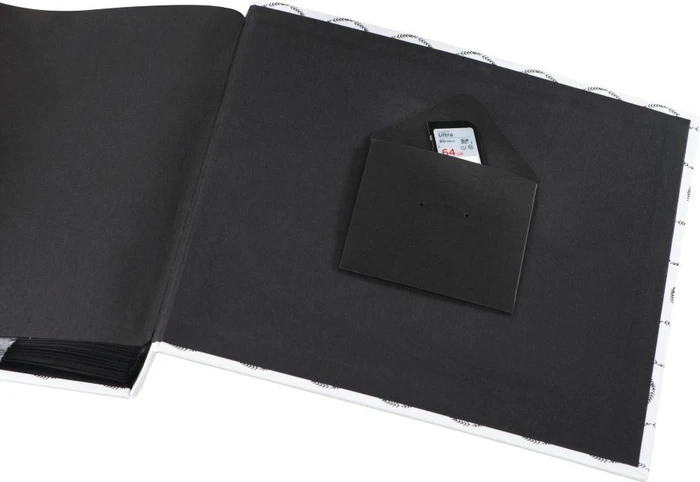 Hama Memo Fotoalbum Ivy 10x15/160 schwarze Seiten weiß