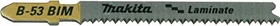 Makita B-53 BiM Holz Stichsägeblatt 15Z, 82mm, 5 Stück