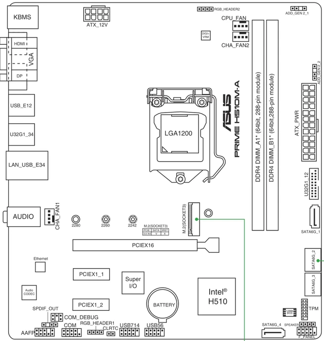 ASUS Prime H510M-A (Intel 1200)