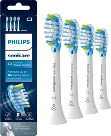 Philips HX9044/65 Sonicare C3 Premium Plaque Defence Ersatzbürste weiß, 4 Stück