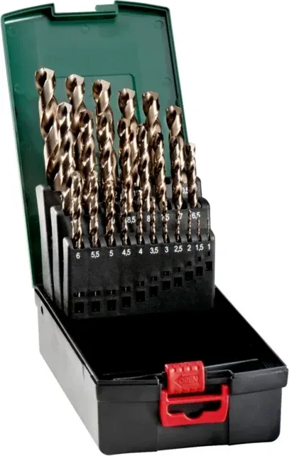 Metabo HSS Metallbohrer-Sortiment inkl. Werkzeugbox 25-tlg.