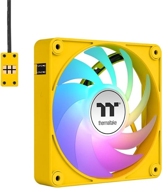 Thermaltake CT140 EX ARGB Sync Bumblebee, gelb/weiß, 140mm, 3er-Pack