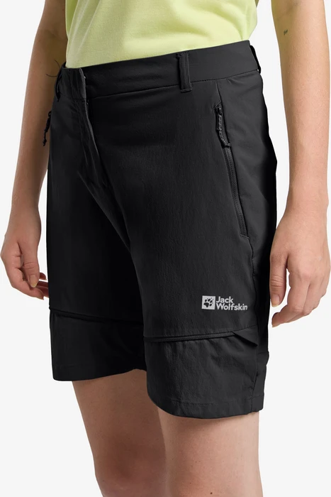 Jack Wolfskin Hikeout Zip-Off Hose lang schwarz (Damen)