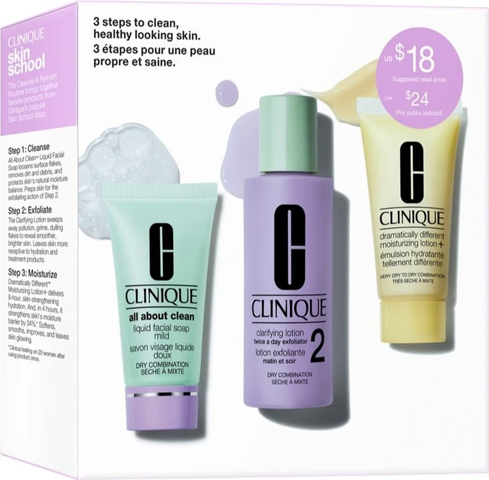Clinique All About Clean 3-Step Skin Care Hauttyp 2 Geschenkset