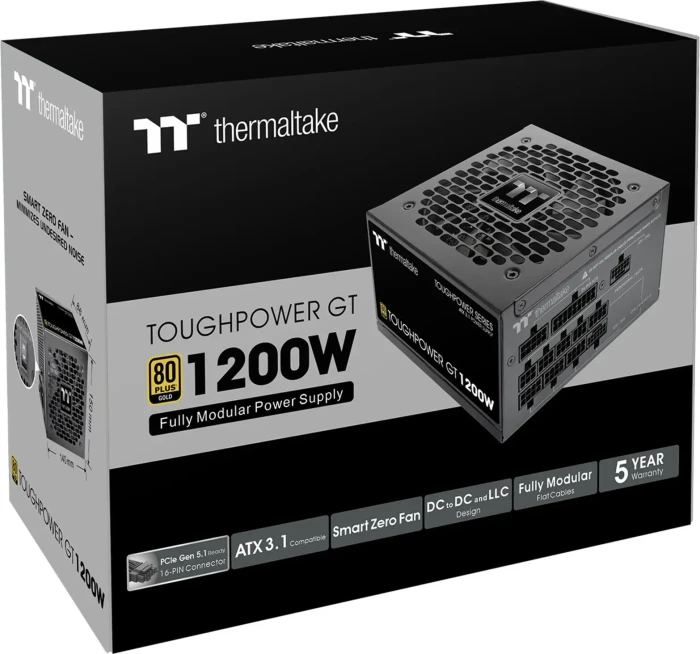 Thermaltake ToughPower GT 1200W, ATX 3.1