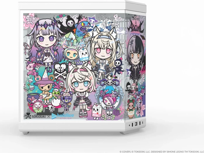 Hyte Y70 tokidoki x hololive English -Advent-, Glasfenster