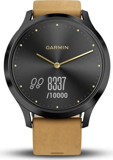 Garmin vivomove HR Premium Aktivitäts-Tracker black/tan