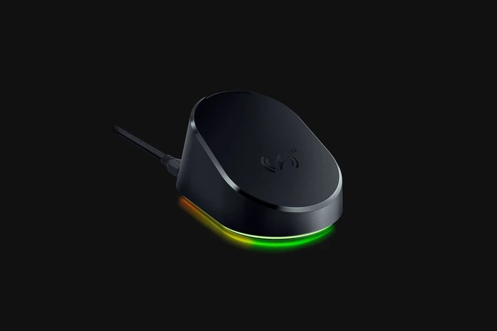 Razer Mouse Dock V2 Pro + Wireless Charging Puck V2, Maus-Ladestation, schwarz
