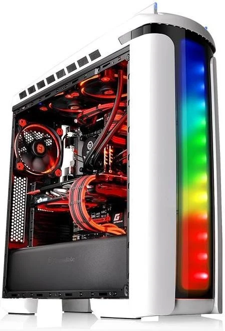 Thermaltake Versa C22 RGB Snow Edition weiß, Acrylfenster