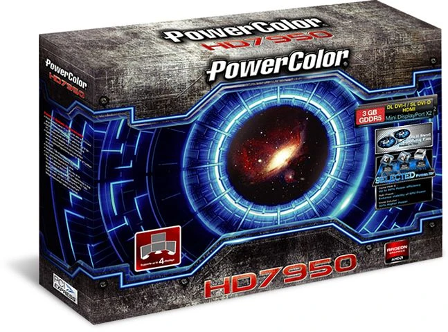 PowerColor Radeon HD 7950 V2, 3GB GDDR5, 2x DVI, HDMI, 2x mDP