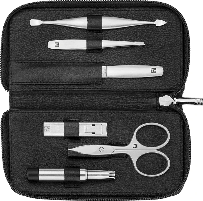 Zwilling Reißverschluss-Etui Maniküre/Pediküre-Set 6-teilig schwarz