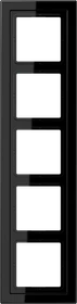 Jung Serie LS-design Rahmen 5-fach, schwarz