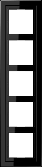 Jung Serie LS-design Rahmen 5-fach, schwarz