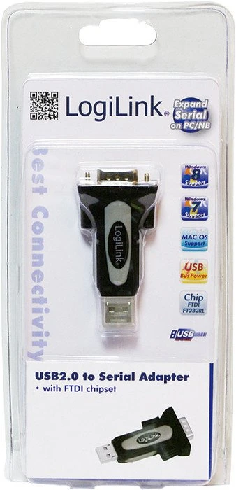 LogiLink Adapter USB 2.0 A Stecker auf seriell RS-232