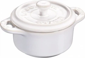 Zwilling Staub Ceramique Mini Cocotte Schmortopf 9.5cm elfenbein weiß