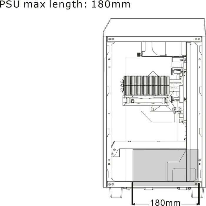 Thermaltake The Tower 100, schwarz, Glasfenster, Mini-ITX