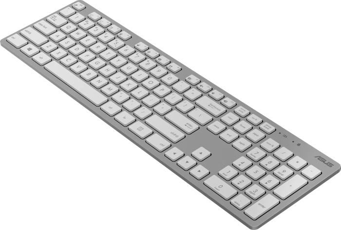 ASUS W5000 Wireless Keyboard and Mouse Set, weiß, USB, DE