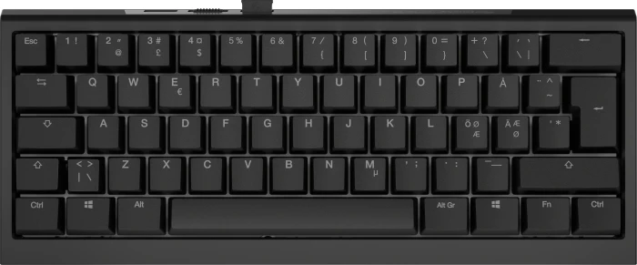Ducky One X Mini Wireless, schwarz, LEDs RGB, Inductive Analog Switch, USB/Bluetooth, ND
