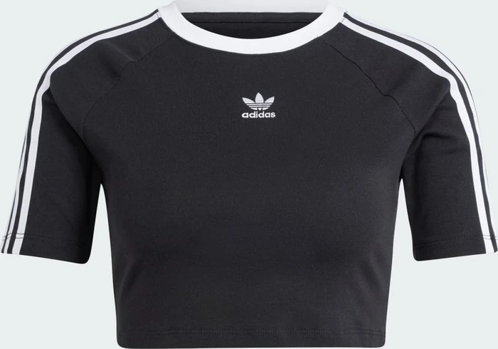 adidas 3-Streifen Baby T-Shirt kurzarm schwarz (Damen)