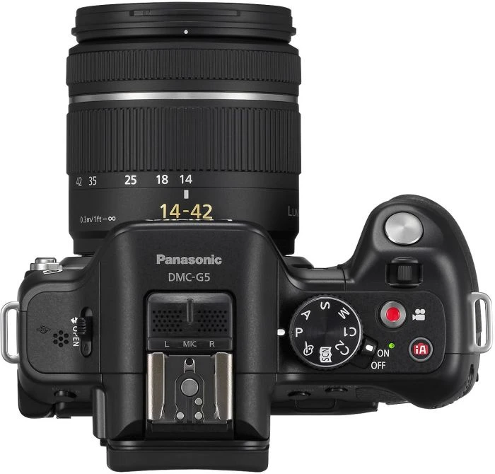 Panasonic Lumix DMC-G5 schwarz mit Objektiv Lumix G Vario 14-42mm 3.5-5.6 ASPH OIS