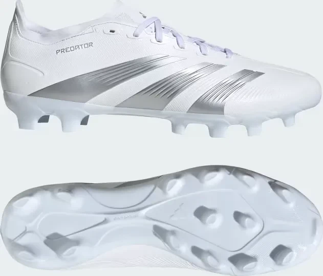 adidas Predator 24 League Low MG cloud white/silver metallic/grey one