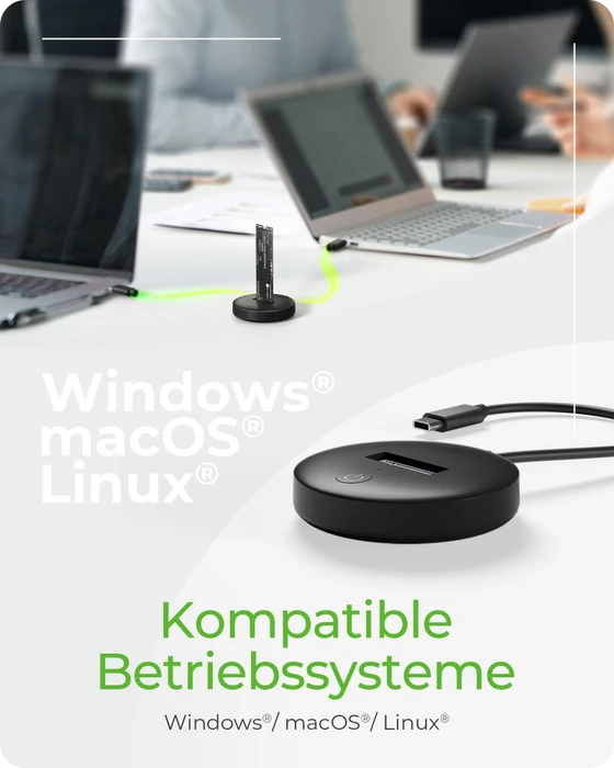 RaidSonic Icy Box IB-1610MCD-C31 DockingStation für NVMe & SATA M.2 SSD, USB-C 3.1