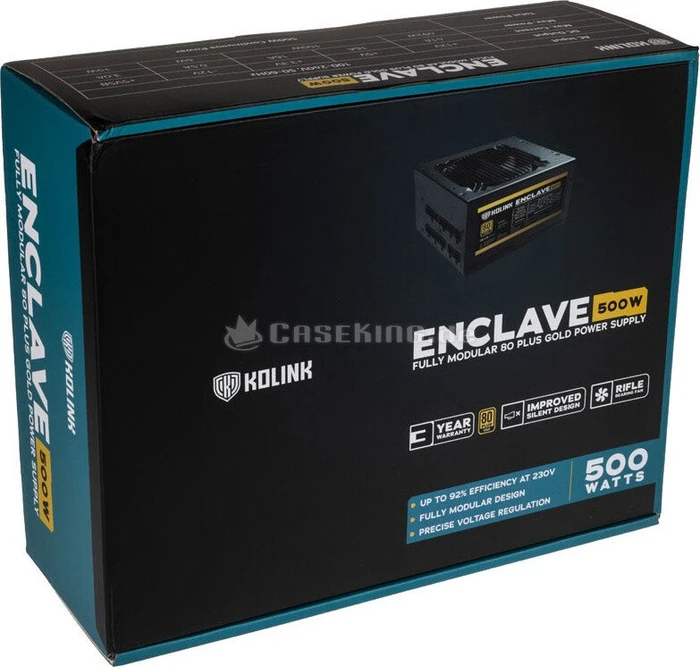 Kolink Enclave 500W, ATX 2.31