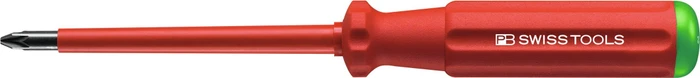 PB Swiss Tools PB 5192.2-100 Classic VDE Pozidriv Schraubendreher, PZ2x100mm