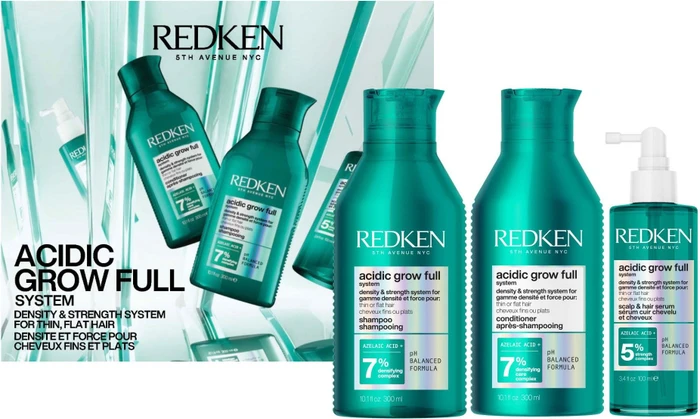 Redken Acidic Grow Full System Shampoo 300ml + Conditioner 300ml + Serum 100ml Geschenkset
