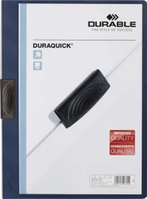 Durable Duraquick Klemmmappe, A4, dunkelblau/transparent