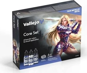 Vallejo True Metallic Metal Core Set Farbset, 60-tlg.