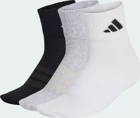 adidas Thin and Light Ankle Socken medium grey heather/white/schwarz, 3 Paare