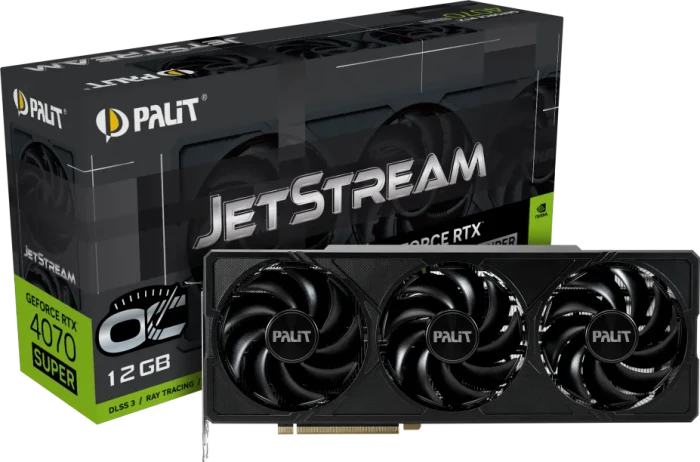 Palit GeForce RTX 4070 SUPER JetStream OC, 12GB GDDR6X, HDMI, 3x DP