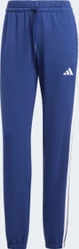 adidas Essentials 3-Streifen French Terry Cuffed Trainingshose lang dark blue/white (Damen)