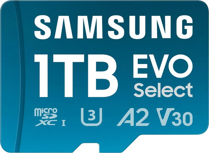 Samsung EVO Select, microSD UHS-I U3, A2, V30, Rev-S / 2024