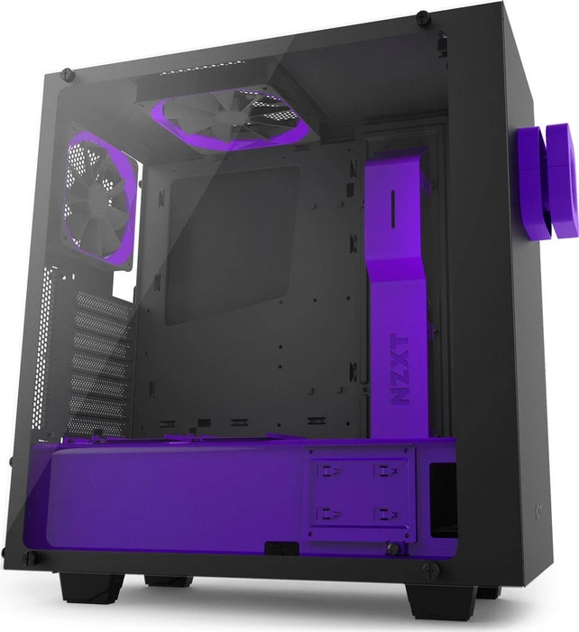 NZXT Source 340 Elite Limited Purple Edition, Glasfenster
