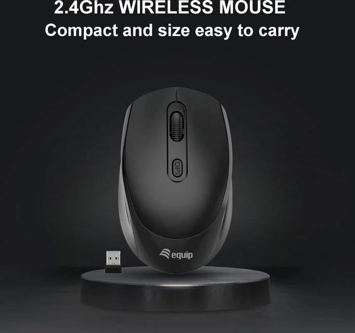 Equip Wireless Mouse schwarz, USB