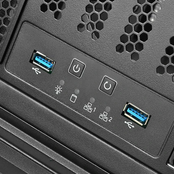 SilverStone RM400, Rackmount Storage, schwarz/grau, 4HE, ATX